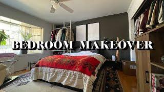 EXTREME BEDROOM MAKEOVER | DIY Standing Desk (not really extreme)