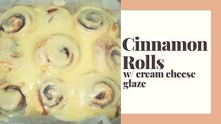 Cinnamon Rolls with Cream Cheese Sauce | Easy Step | Easy Recipe