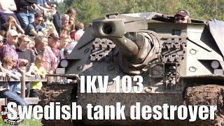 IKV 103 Cold War Swedish Tank Destroyer Demonstration  - Arsenalen 2018