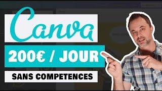 Comment Gagner de l'Argent avec Canva - 200€/Jour (gagner de l'argent sur internet 2022)