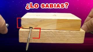 CÓMO PONER UN TORNILLO EN MADERA ¡Evita estos ERRORES comunes!