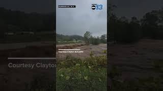 MASSIVE flood tears through Burnsville, North Carolina