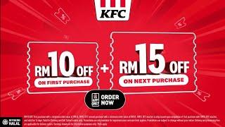 KFC RM10 + RM15 Discount