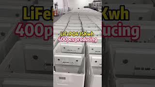 LiFePO4 15Kwh battery 400pcs for our new agent.#factory#batterypack#lifepo4battery#energystorage