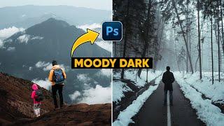 Black Moody Color Grading in Photoshop    |