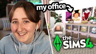 using *MY KIT* to recreate my IRL office in the sims!