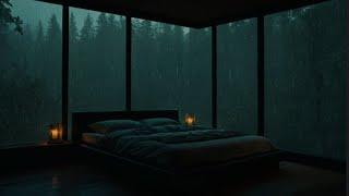 Heavy Rain and Thunder Sounds | Relaxing Night Ambience for Better Sleep