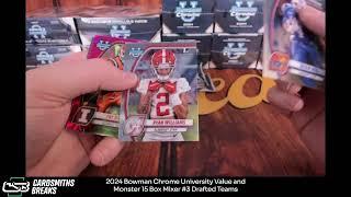 2024 Bowman Chrome University Value and Monster 15 Box Mixer #3