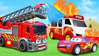 Super Fire Truck Has a New Mission | Rescue Team | Dinky TV