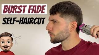 Burst Fade Self Cut Tutorial | Cut My Own Hair Men 2024