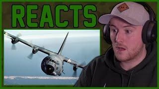 Royal Marine Reacts To Deadly AC-130 Gunship in Action Firing All Its Cannons!