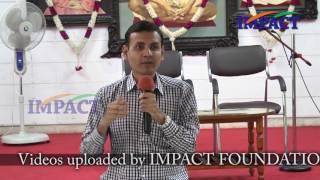 "Take charge and Be free" class by Dr Vivek Modi at IMPACT 2016