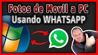 Como Mover FOTOS de TELÉFONO Móvil a tu PC Ordenador Con WhatsApp ⭐ 2024