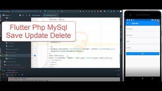 Flutter php mysql crud. Flutter mysql save update delete complete guide