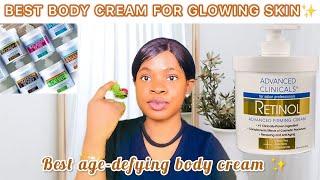 BEST BODY CREAM FOR GLOWING SKIN : Advanced Clinicals Retinol Cream + Best Moisturizer For Dry Skin