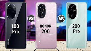 Honor 100 Pro vs Honor 200 5g vs Honor 200 Pro 5g || Full Specs Comparison