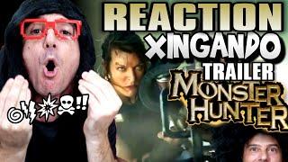 Reaction e XINGANDO o TRAILER 1 de Monster Hunter  Irmãos Piologo Filmes