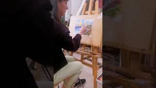 МОРСКОЙ ПЕЙЗАЖ МАСЛЯНОЙ ПАСТЕЛЬЮ. Смотри полное видео #рисование #рекомендации #природа