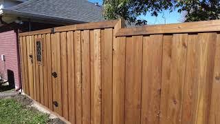 6' Pre Stained Cedar Board on Board