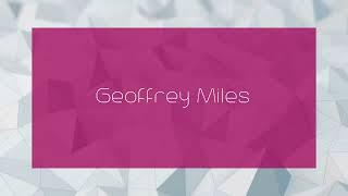 Geoffrey Miles - appearance