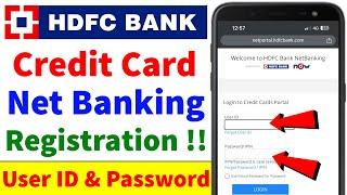 HDFC Credit Card Net Banking Registration | HDFC Credit Card Net Banking Kaise Chalu Kare | Activate