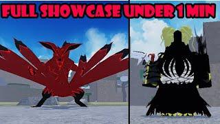 [Codes] Getsuga Black Bloodline FULL SHOWCASE  IN 1 MINUTE | Shindo Life Getsuga Black Showcase