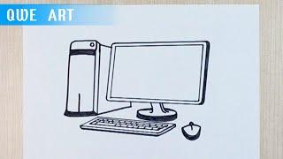 Simple Computer Drawing ️ PC drawing for beginners