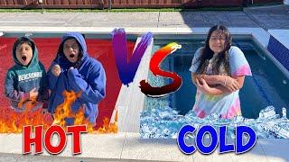 HOT VS. COLD POOL CHALLENGE!!