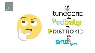 Digital Distribution: Tunecore vs. CD Baby vs. Distrokid vs. Onerpm