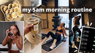 my realistic 5am morning routine (gym edition)