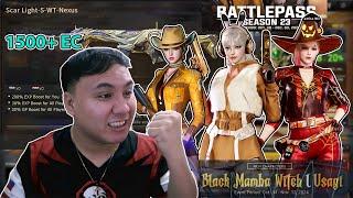 CFPH: Battle Pass Season 23 +New Characters: Black Mamba Witch & Usagi (Spent 1500+ Ecoin) Preview!