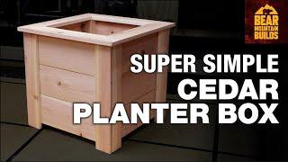 Simple Cedar Raised Planter Box | FREE PLANS