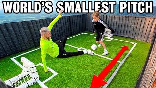 WE BUILT THE WORLDS SMALLEST FOOTBALL PITCH 