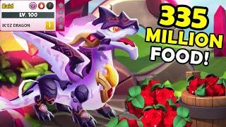 Leveling IKEZ to LEVEL 100! 335 MILLION Food GONE! DML ANCIENT DRAGON MAX LEVEL - DML #1308