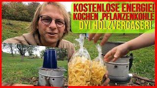 Wärme, Kochen und Romantik: Mini Pyrolyseofen zaubert Pflanzenkohle@DieWaldgeister