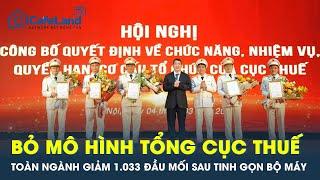 Bỏ mô hình Tổng cục Thuế, toàn ngành giảm 1.033 đầu mối sau tinh gọn bộ máy | CafeLand