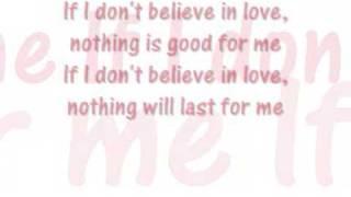 Dido - Don't believe in love (Lyrics)