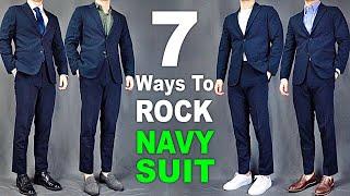 7 Ways To ROCK Navy Blue Suits | Men’s Outfit Ideas