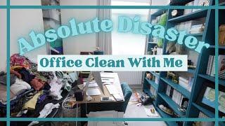 ABSOLUTE DISASTER OFFICE CLEAN WITH ME | CLEAN WITH ME UK | SPEED CLEANING | OFFICE RESET