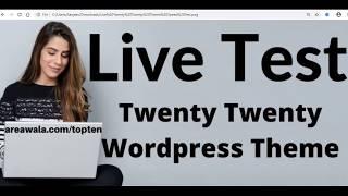 Twenty Twenty Wordpress Theme Speed Test on Default setting without any plugin