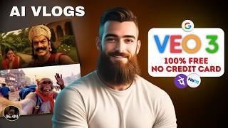 Create Viral AI Videos With VEO 3 | Free Without Credit Card | AI Vlog Kaise Banaye