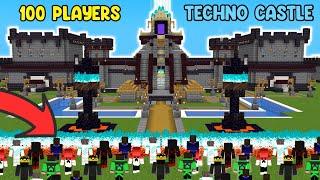 Techno Gamerz Castle VS 100 Players| Minecraft Hindi