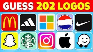Guess the Logo in 3 Seconds | 202 Famous Logos  Logo Quiz 2024