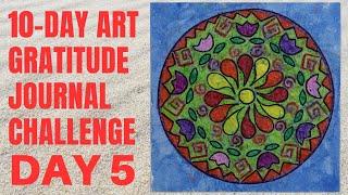 Batik Crayon Painting // Day 5 of the 10 Day Art Gratitude Journal Challenge