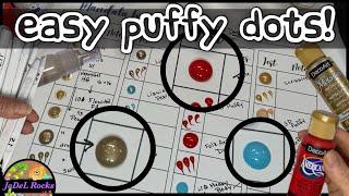 Make Puffy Dots.. Easy! No Layers!