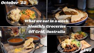 What we Eat in a Week | Monthly Groceries | Large Family | From Scratch | Off Grid Australia 145