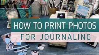 HOW TO PRINT PHOTOS FOR JOURNALING // Printing Tiny Photos from My Iphone // Canon Selphy Tips