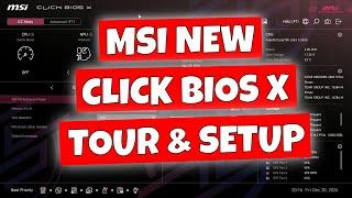 NEW MSI Click Bios X Tour / Walkthrough MSI Z890 Edge TI WiFi BIOS Settings