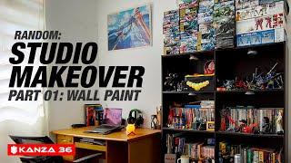 STUDIO MAKEOVER  |  TROJAN GREY PAINT  |  RANDOM