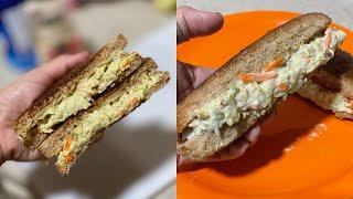 chicken mayo bread |Chicken salad bread/sandwich #breadrecipe #easysnackrecipe #youtubeshorts #yummy